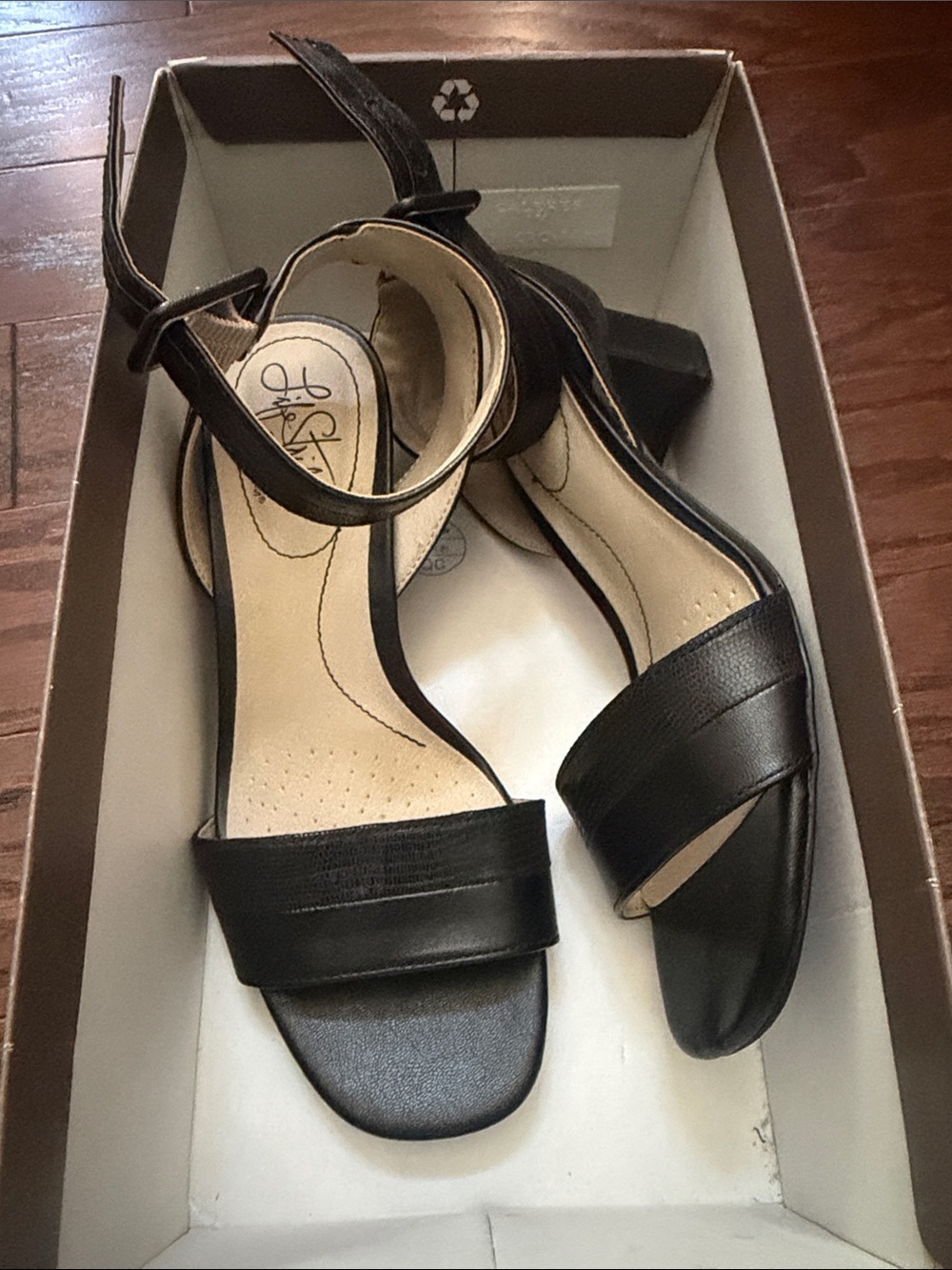 Life stride Black Ankle-Strap Block Heel Sandals - Women
